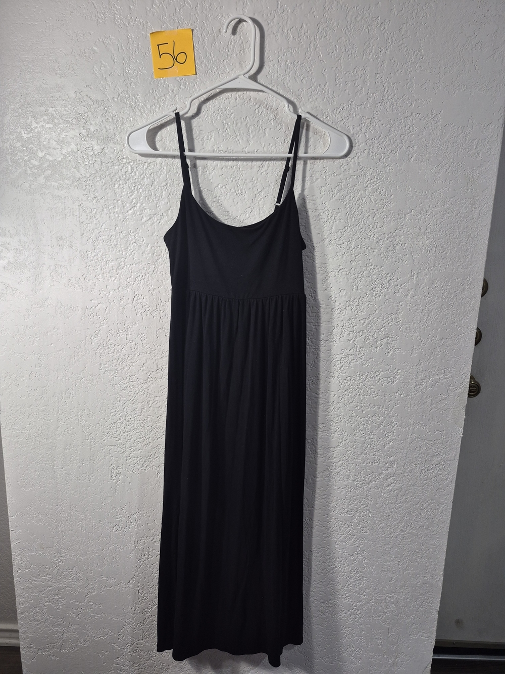 Classic Black Spaghetti Strap Maxi Dress